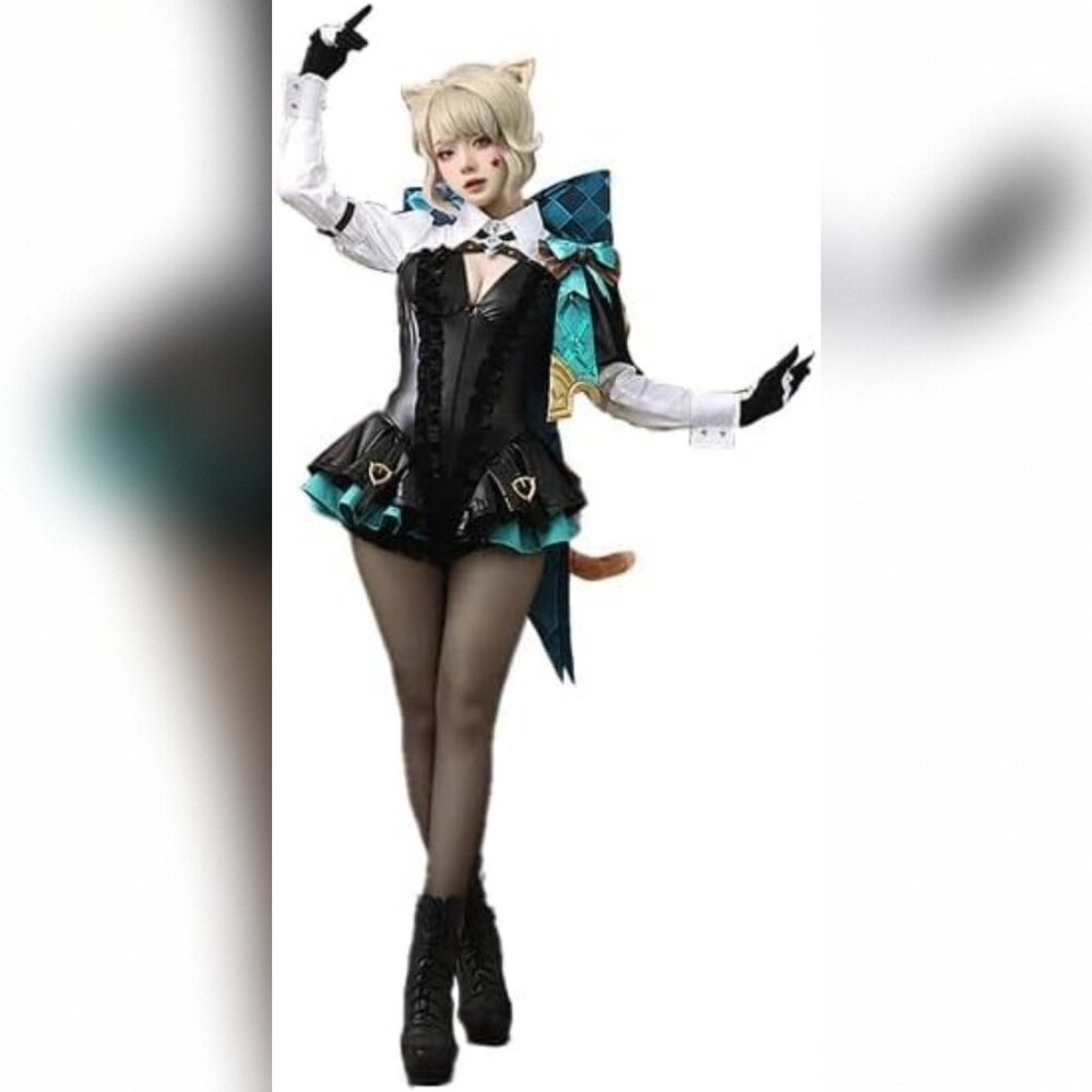 NWT Lynette Cosplay Costumes Doki R Game Genshin Impact Fontaine SZ S